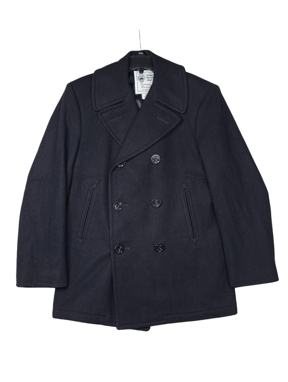 US NAVY Military Quarterdeck Collection Peacoat Jacket Mens 38 R Overcoat USN